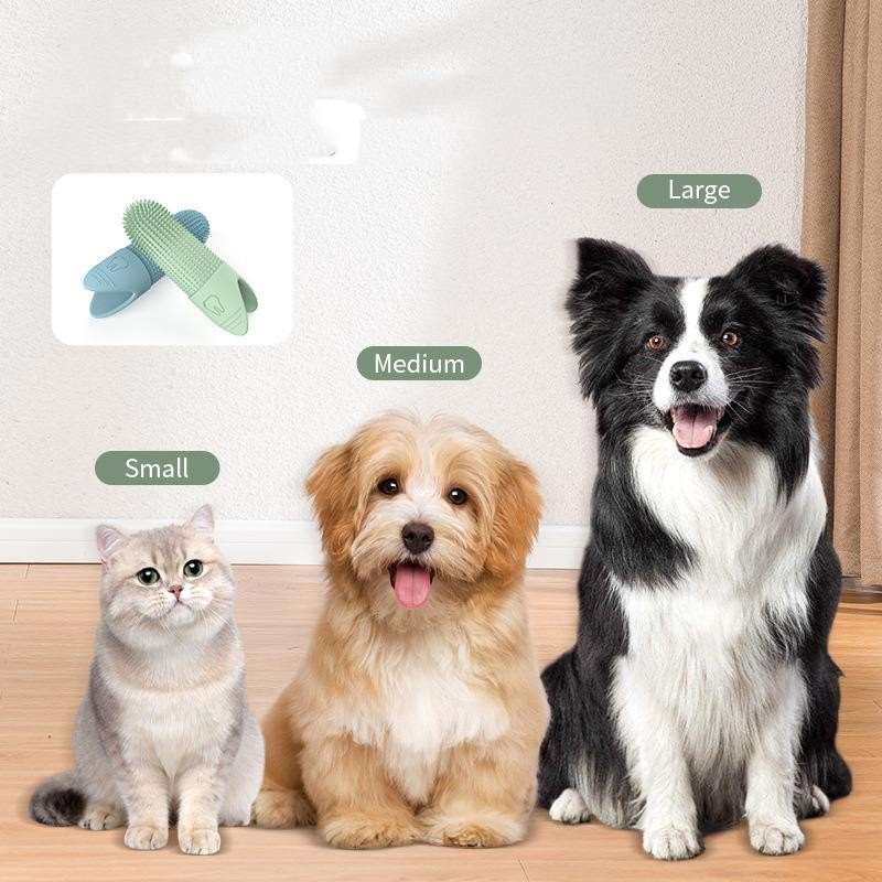 Silicone Cat And Dog Toothbrush